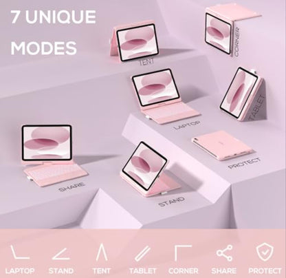 Typecase Touch Wireless Keyboard Case For iPad 10th Generation 10.9 - Light Pink