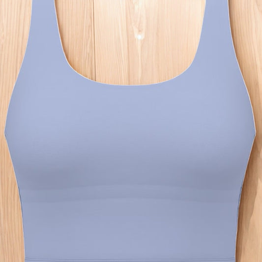 Victoria's Secret PINK Relay Longline Sports Bra - Dusty Iris - Blue - Small