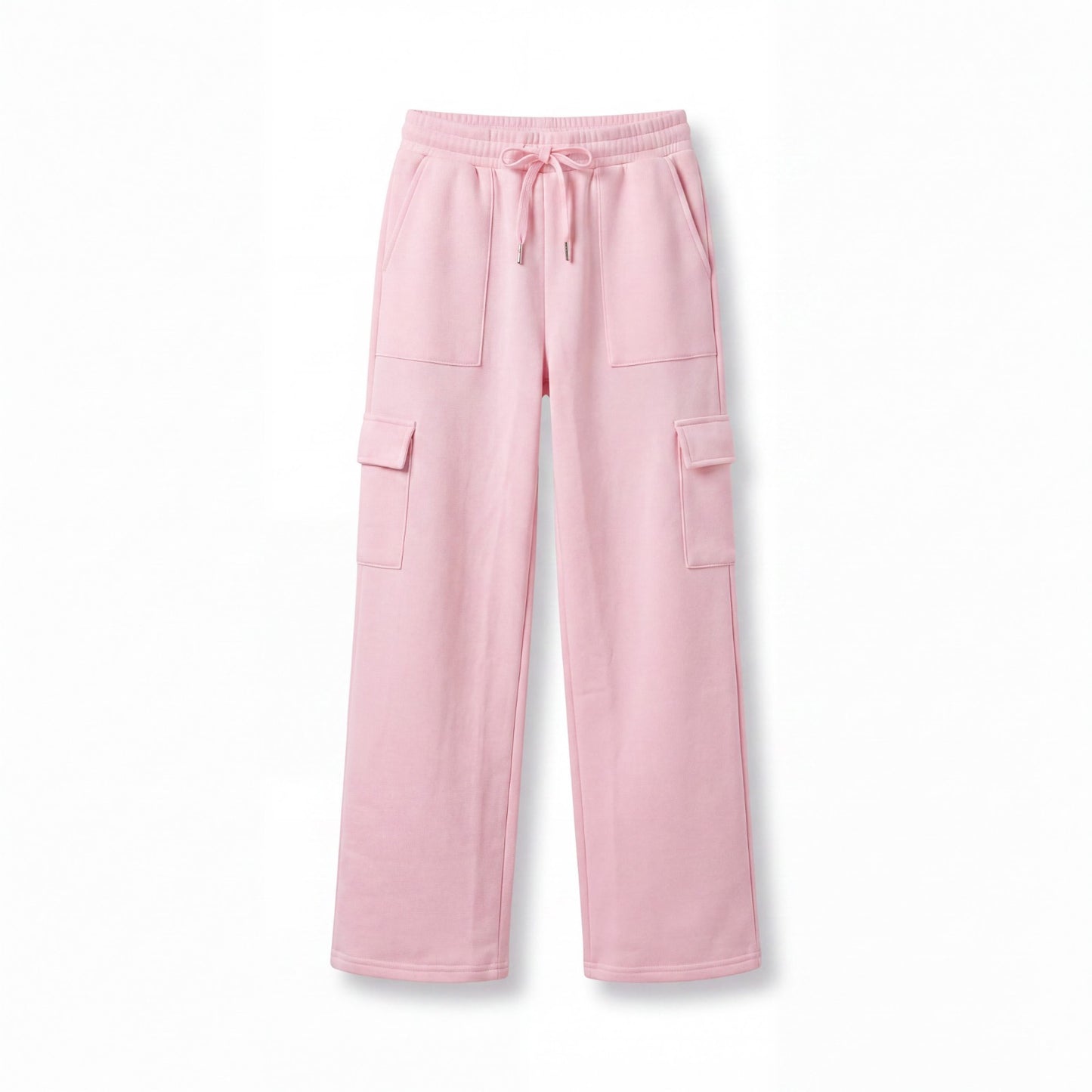 ShoSHo Girls Pink Fleece Cargo Jogger Pants Size 7, 8, 10, 12 Sweatpants