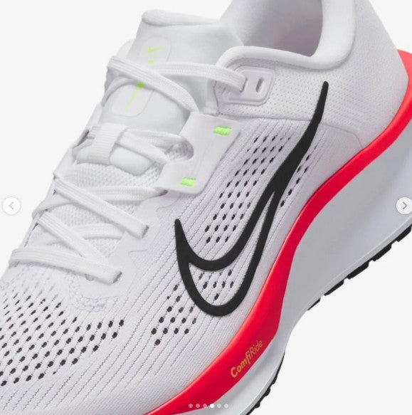 Woman's Sneakers Nike Quest 6 - FD6034-105 - Size 9 - White/Black-Crimson-Volt