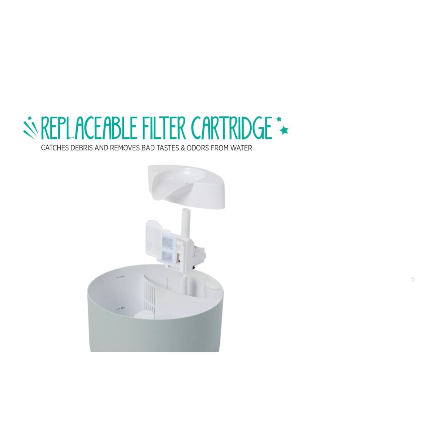 Whisker City Pet Free Fall Fountain 50 fl oz PLUS GIFTS!! PERFECT For Your Pet