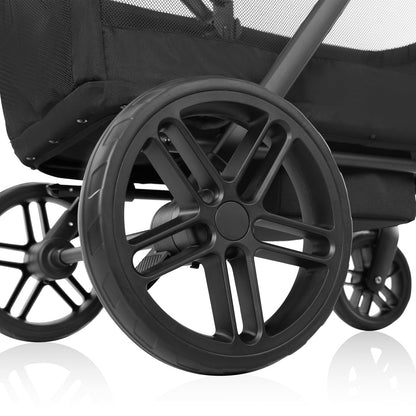 evenflo Omni Crew 3-in-1 Stroller Wagon, Licorice Black,  Fits upto Two Children