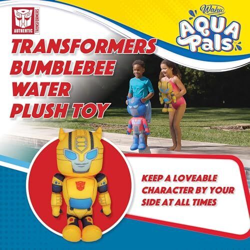 WAHU Aqua Pals Transformers Plush Water Toy for Kids Ages 2+, Fast-Drying