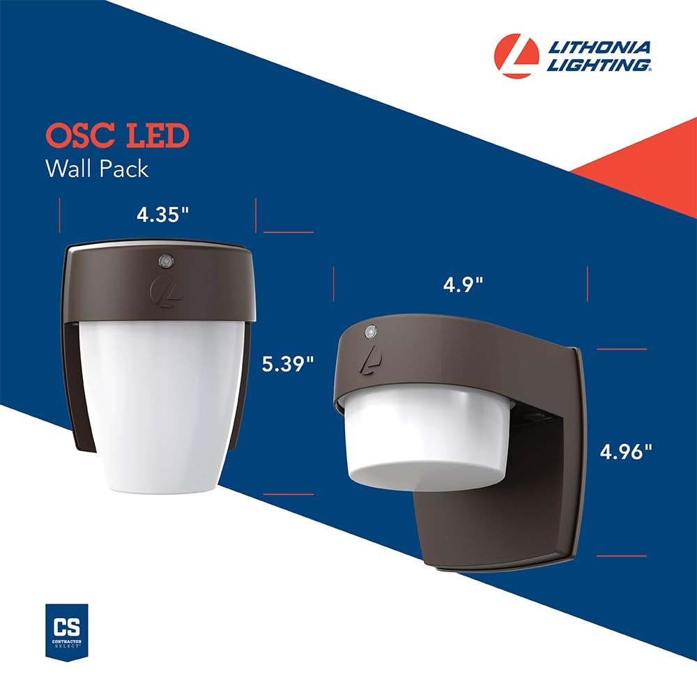 Lithonia Lighting OSC LED SWW2 Outdoor LED Wall Pack Entry Light - Dark Bronze