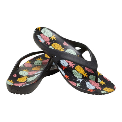 NWT Crocs Kadee II Pineapple Flip Flop Beach #213337