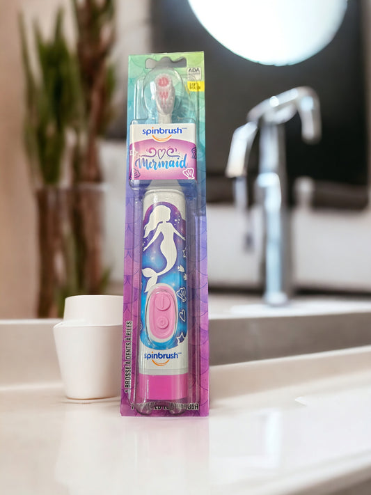 Arm & Hammer Spinbrush Kids Electric Toothbrush Mermaid Edition Sealed NIB