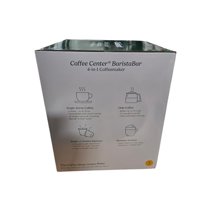 NEW Cuisinart Coffee Center Barista Bar 4-in-1 Coffeemaker SS-4N1NAS Black
