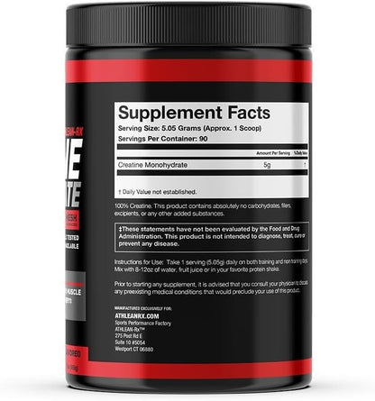 Creatine Monohydrate Powder 90 Servings Pure Micronized ATHLEAN X