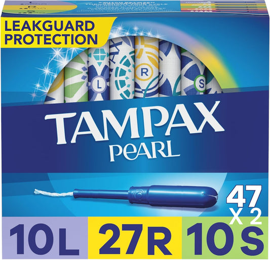 Tampax Pearl  Unscented  Triplepack, 54 Regular, 20 Super, 20 Light (94 tampons)