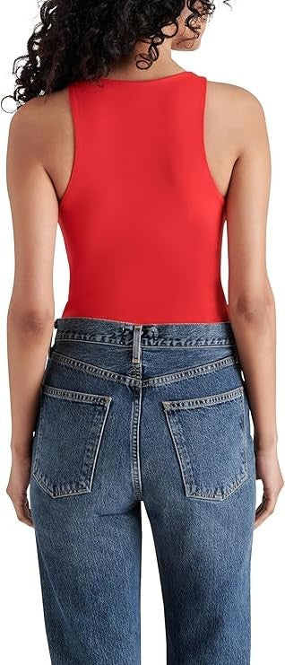 Steve Madden Nico Bodysuit Women's - Sleeveless - Red - NEW - NWT - BN105847