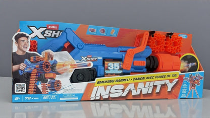 Xshot Insanity Motorised Smoking Barrel with 72 Darts - Zuru - Air Pocket Tech