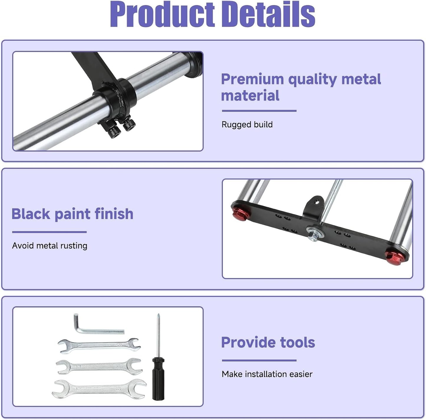 Mini Bike Front Fork Suspension Kit Replacement for Monster Mega Moto MMB80 MMB1