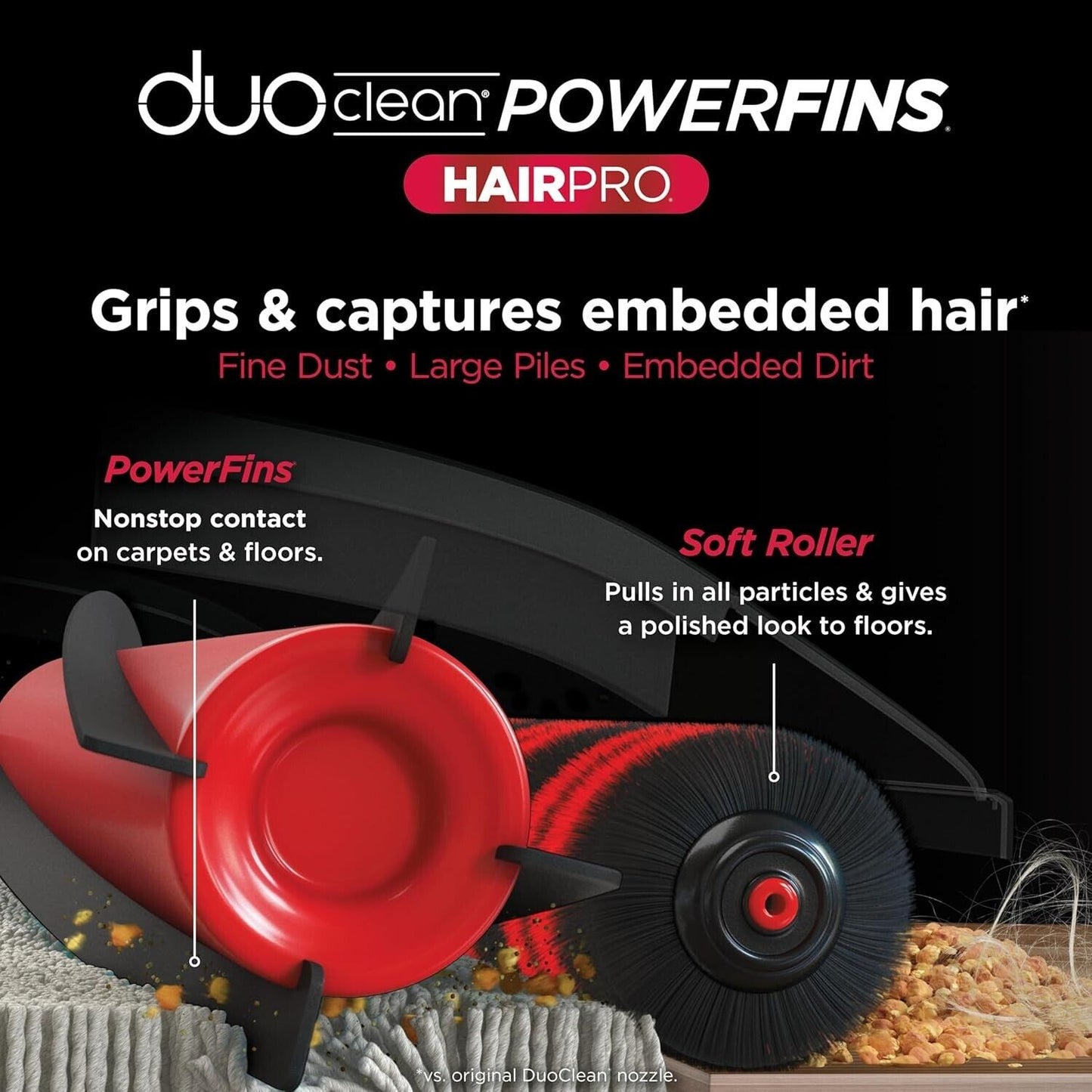 Shark - Stratos Upright Vacuum with DuoClean PowerFins HairPro, Self-Cleaning...