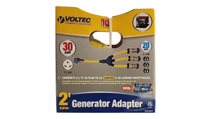 Voltec 2' Generator Adapter (30Amp TT-30P / 20Amp 5-20R) 04-00215