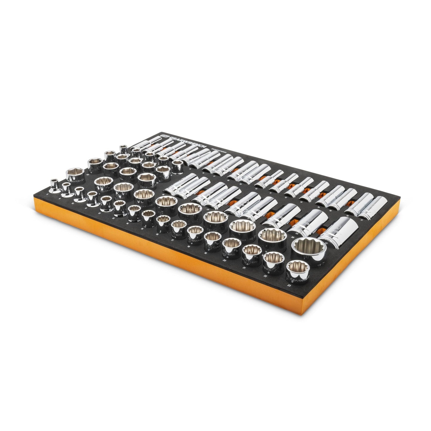 GEARWRENCH 67 Piece 1/2” Drive Master Metric Chrome Socket Set in Foam Storage