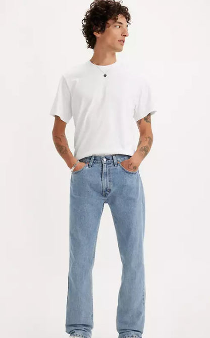 LEVI'S 505 Men's Denim Jeans 005054834 Light Blue Wash ~ Fits 38 x 29