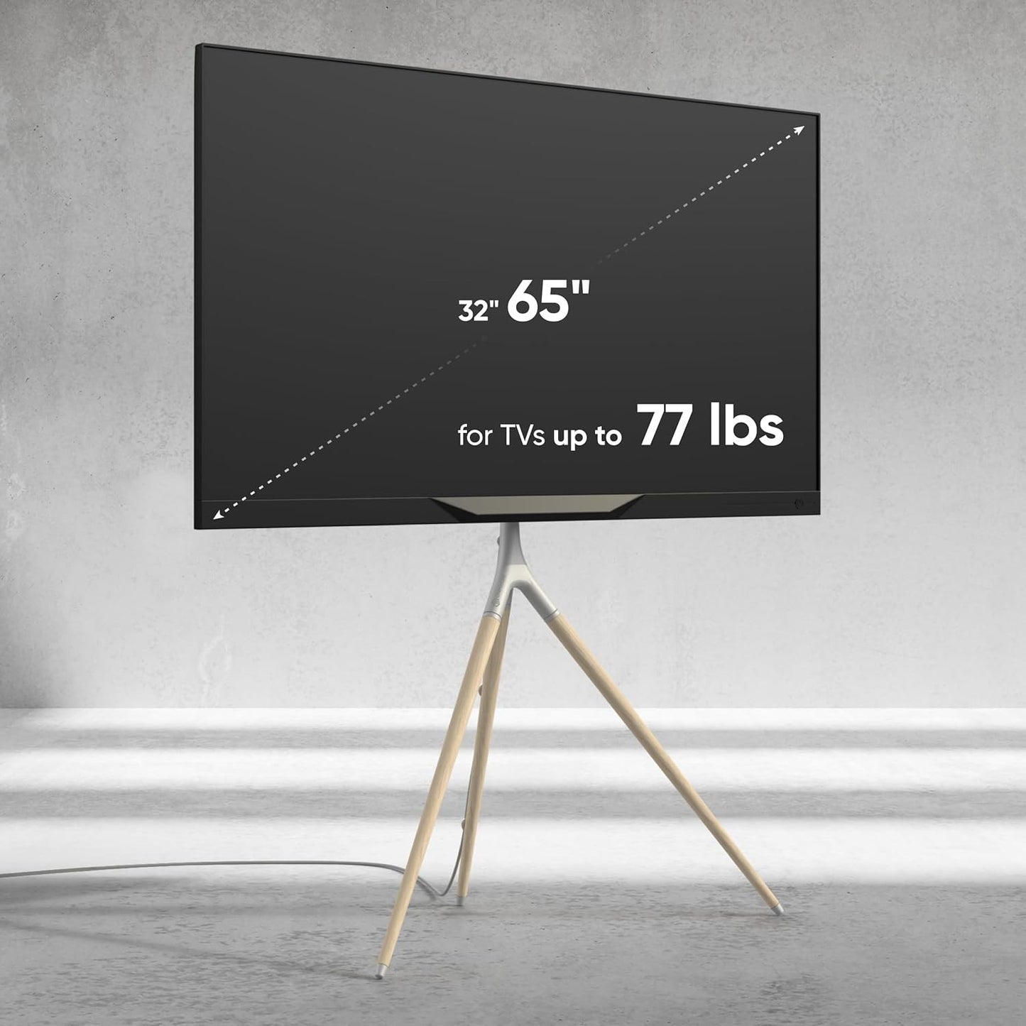 ONKRON Easel TV Stand for 32-65 Inch Screen up to 77 lbs, Height Adjustable TV