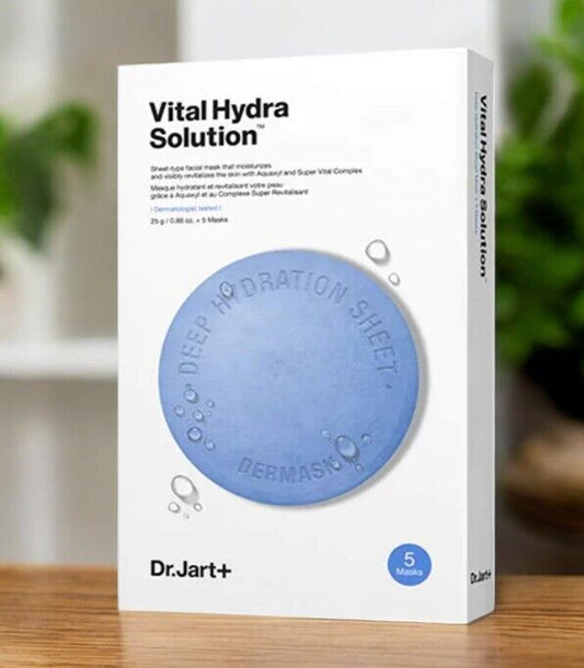DR.JART+ Vital Hydra Solution Deep Hydration Mask Sheet 25g (0.88oz.) x 5 Masks
