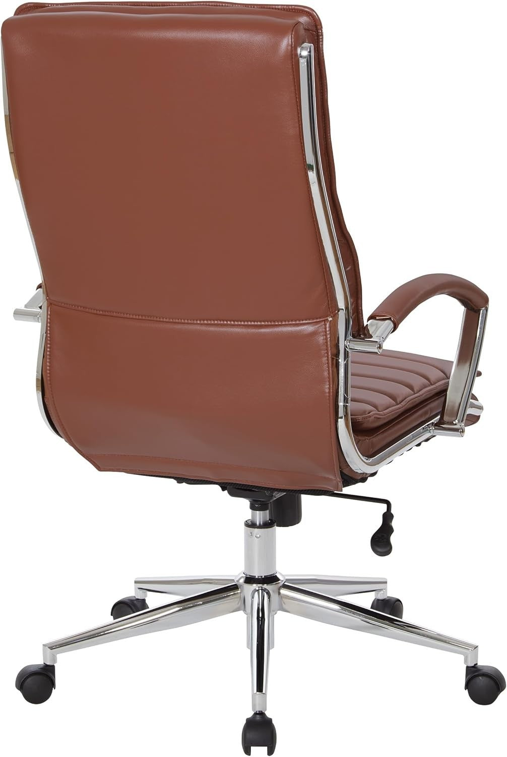 Office Star SPX Professional Ergonomic Ribbed Faux Leather Office Chair High Bac