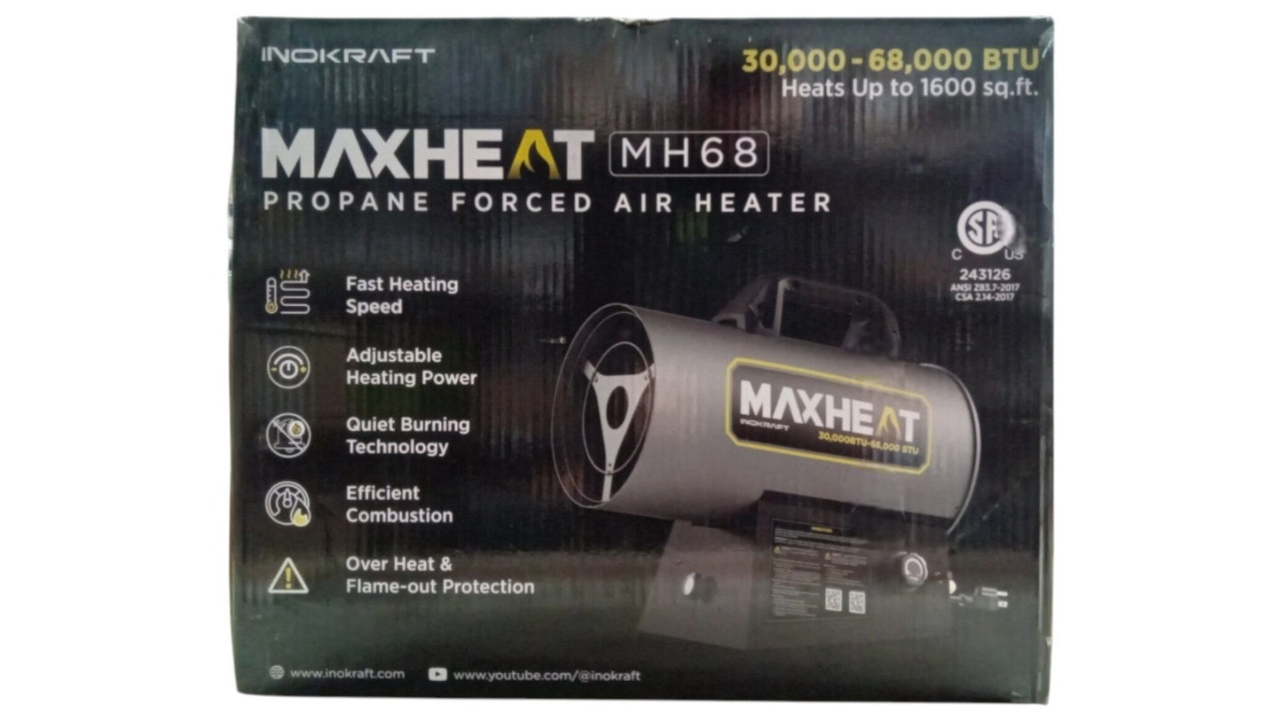 InoKraft MAXHEAT Propane Forced Air Heater MH68 68000 BTU