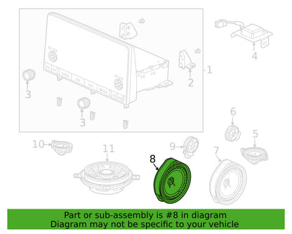 PAIR OF 22-24 HONDA CIVIC Rear Right or Left Door Speaker OEM 8A420T20A01 x 2