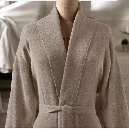 RH Cashmere Spa Robe, Short,Oatmeal, S
