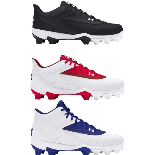 Boys Youth Under Armour Leadoff Low & Mid RM Jr 3.0 Baseball Cleats Shoes