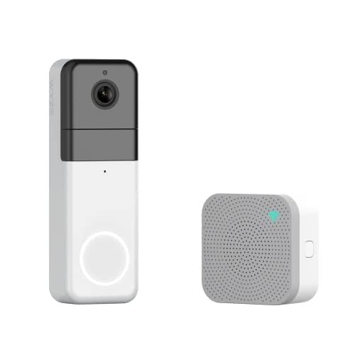 WYZE Wireless Video Doorbell Pro (Chime Included), 1440 HD Video, 1:1 Aspect Ra