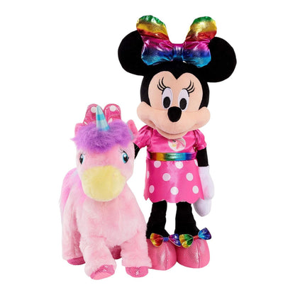New Disney Junior Minnie's Walk & Dance Unicorn Sings Minnie Plush- Girl Gift