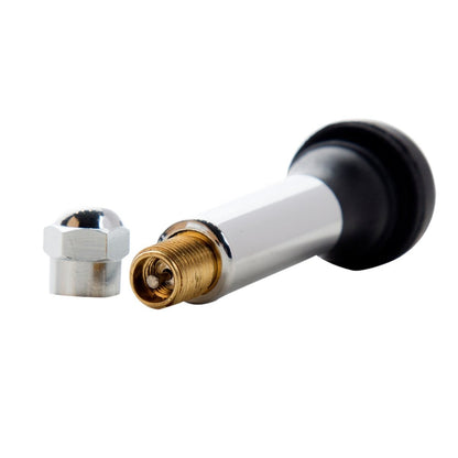 STEELMAN 96349 TR418C Snap-in Rubber Valve Stem/Chrome, Pack of 50