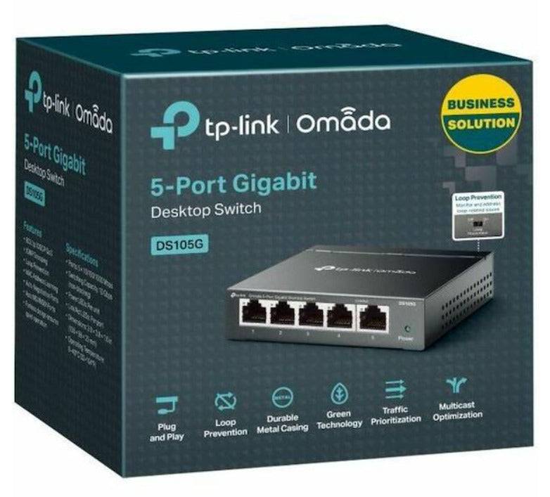 TP-Link (DS105G) Omada 5-Port Gigabit Desktop Switch