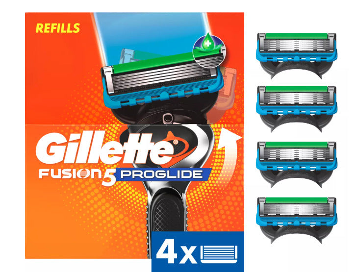 Gillette ProGlide Chill Razor Refills for Men, 4 Blade Refills