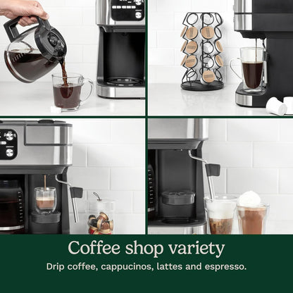 NEW Cuisinart Coffee Center Barista Bar 4-in-1 Coffeemaker SS-4N1NAS Black