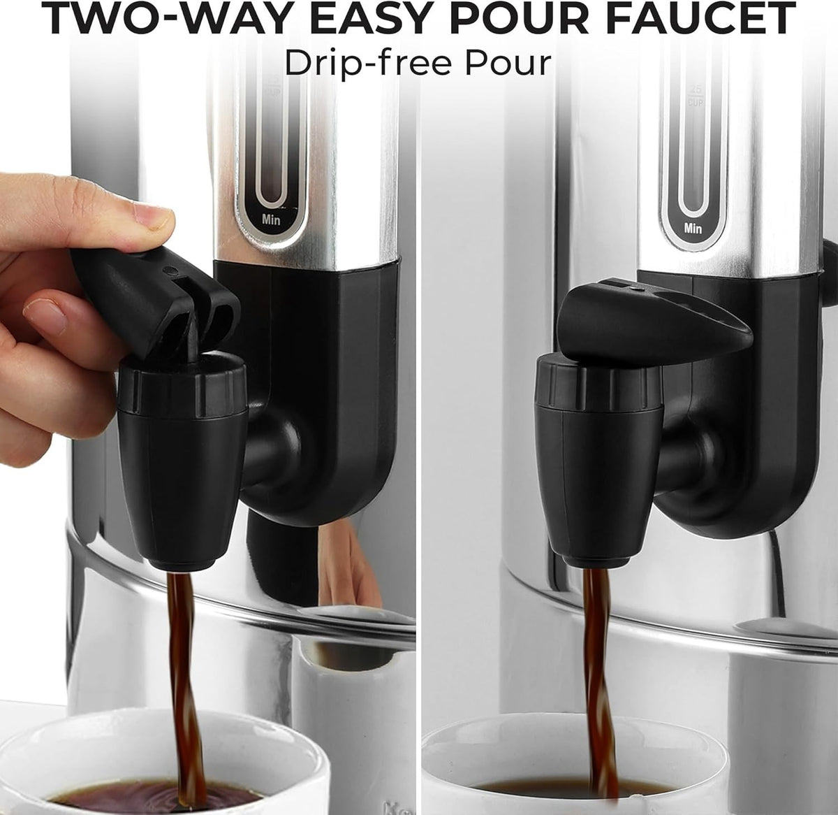 Zulay Commercial Coffee Maker, Coffee Urn 100 Cup, Large Coffee Percolator - ...