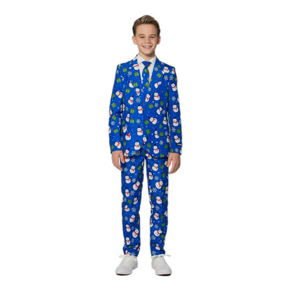 SUITMEISTER Boys Christmas Suit - Youth S, M, L, XL, 2XL - Red or Blue - New