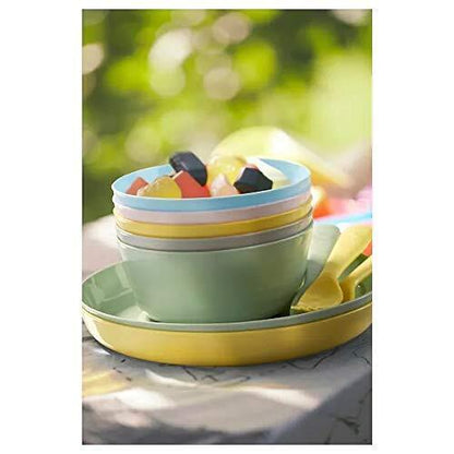 Ikea Plastic Plate (Mixed Colours) - Set of 6
