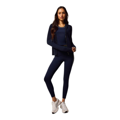 Women's Greyson Koko Full-Zip Hoodie Cashmere-Wool Zip-Up Cardigan, Maltese Blue