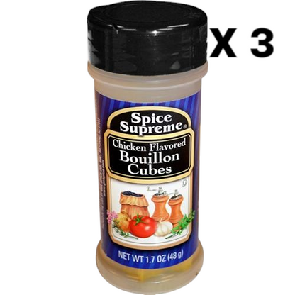 Spice Supreme Chicken Flavored Buillon Cubes - 1.7 Oz