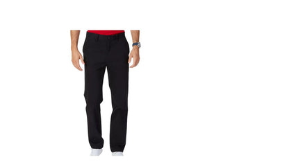 Nautica Men's Classic-Fit Stretch Solid Flat-Front Chino Deck Pants