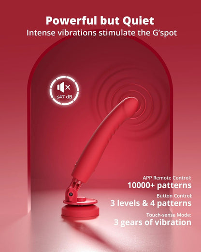 LOVENSE Mission 2 - Dildo Machine - Adjustable 180° Suction Cup Dildo
