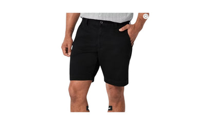 St. John's Bay Men's 9" Mid Rise Stretch Fabric Chino Shorts White, Black & Blue