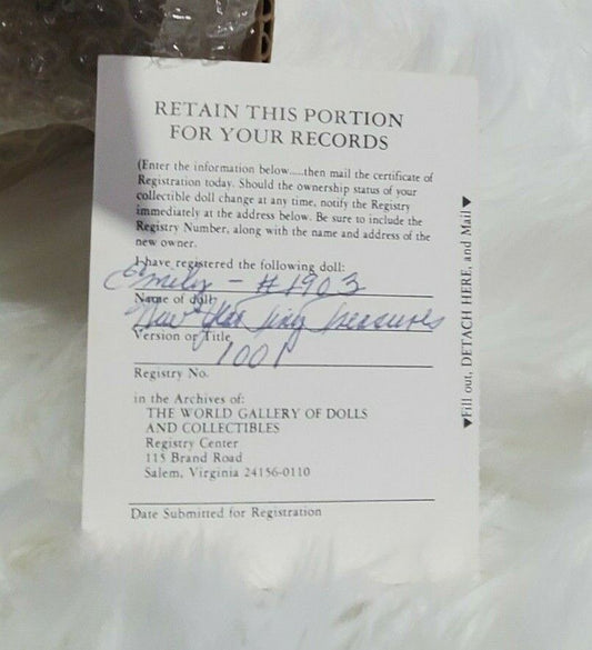 Word Gallery, Tiny Treasures, "Emily" Happy New Year 1993