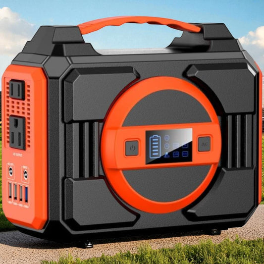 Portable Power Station Bank 300W Rated (600W Peak), 220Wh Solar Powered HP200L