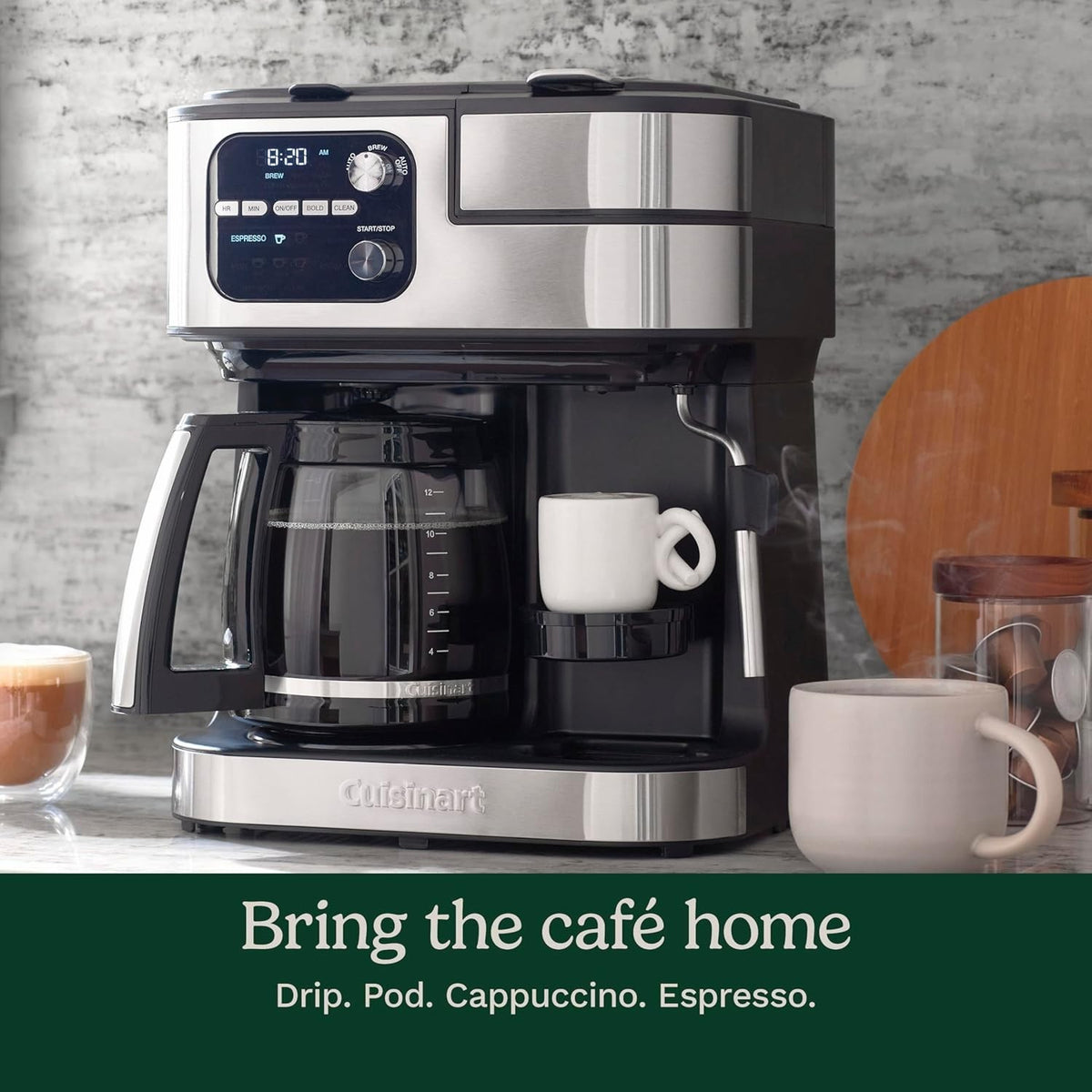NEW Cuisinart Coffee Center Barista Bar 4-in-1 Coffeemaker SS-4N1NAS Black
