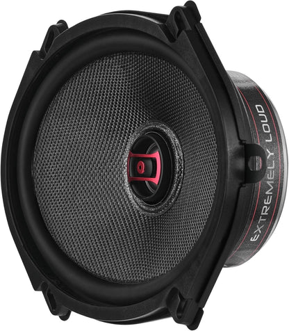 DS18 EXL-SQ5.7 5x7" 2-Way Coaxial 3-Ohm Speakers, EXL Series