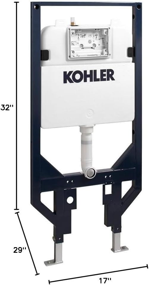 Kohler 18647-NA Veil In-wall tank  and carrier for K-76395 Veil wall-hung toilet