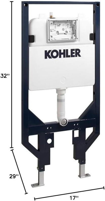 Kohler 18647-NA Veil In-wall tank  and carrier for K-76395 Veil wall-hung toilet