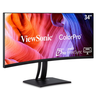 ViewSonic VP3881A 43" 1440p Ultrawide Curved Monitor, 100% sRGB, USB-C & HDMI