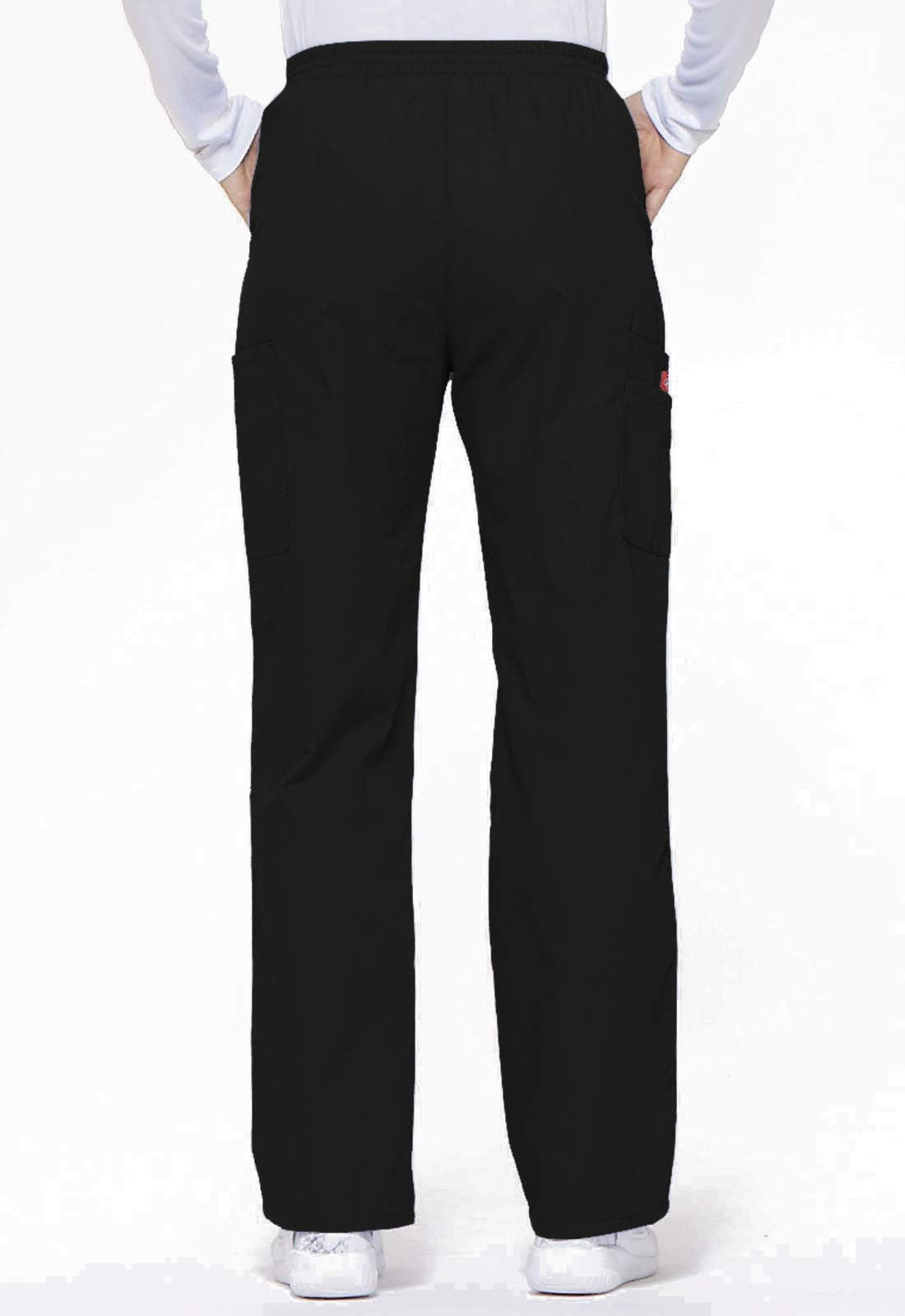 Dickies EDS Signature Scrubs for Women, Elastic Waist Pull-On Cargo Pants for W