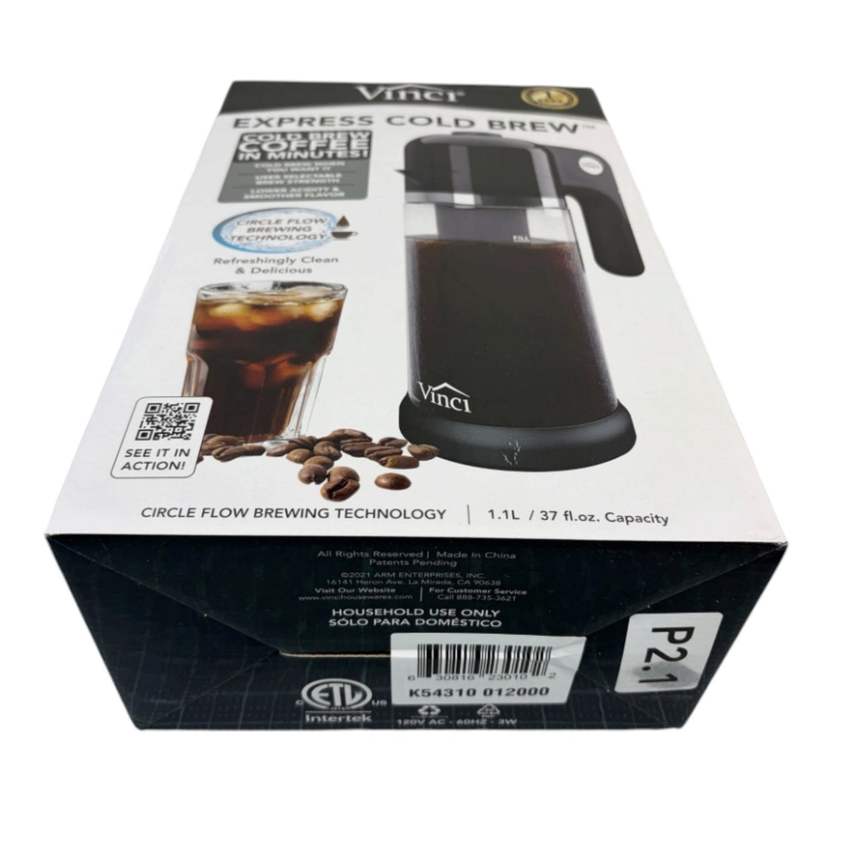Vinci Express Cold Brew Electric Coffee Maker, New In Box!